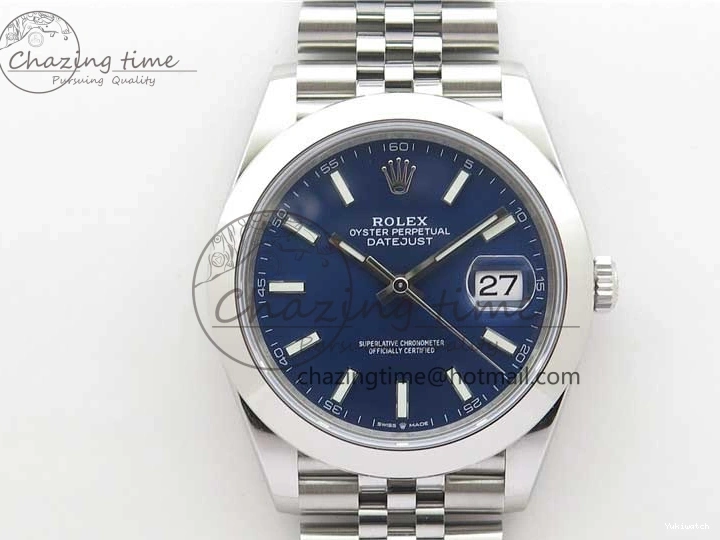 Bracelet 126330 Blue SS VS3235 1:1 Dial VSF on Edition Jubilee Best 904L DateJust 41 1121